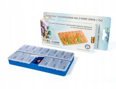 

Pudełko na leki pojemnik Kasetka Tygodniowa 2 pory