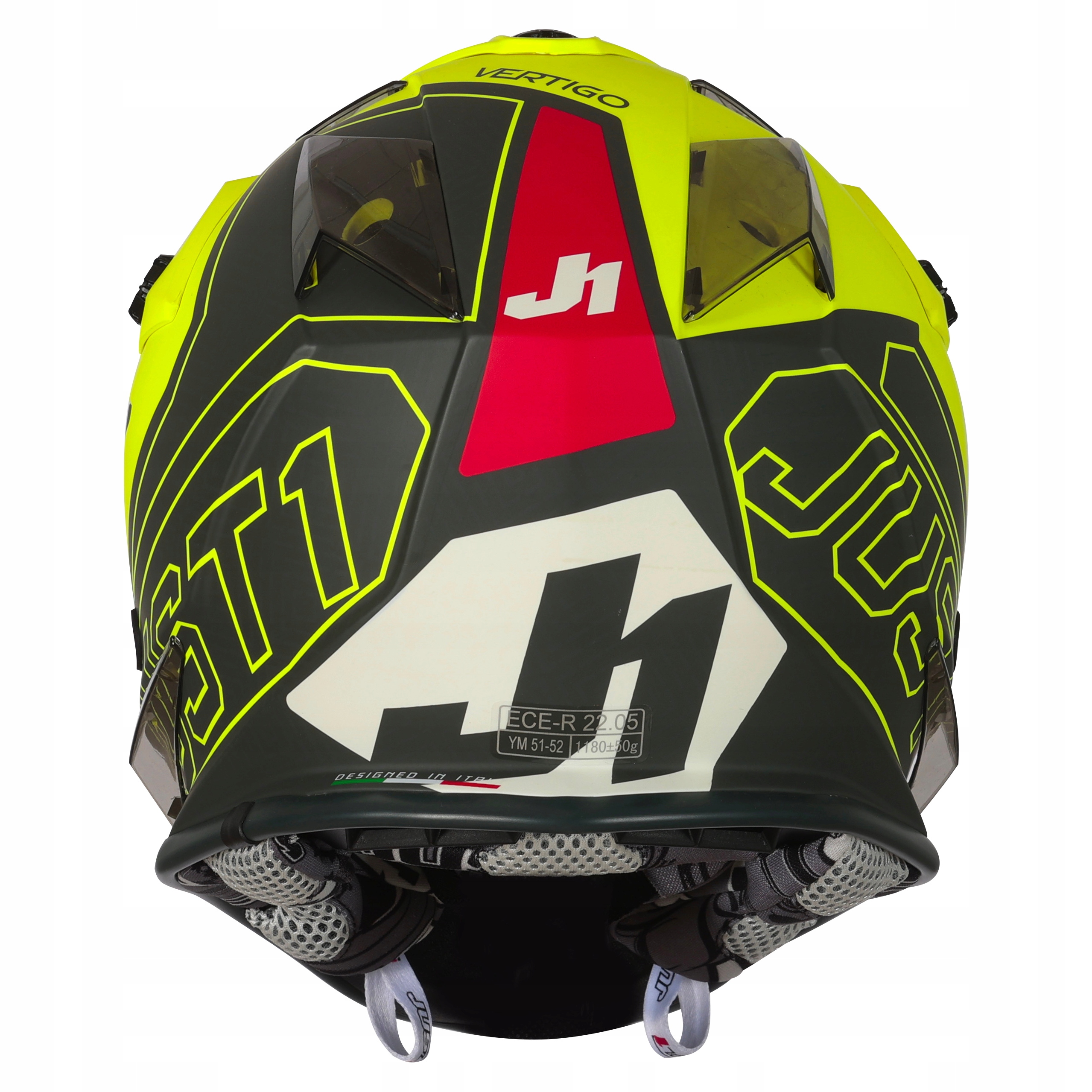 KASK JUST1 J32 KIDS VERTIGO GREY RED FLUO YELLOW Model J32