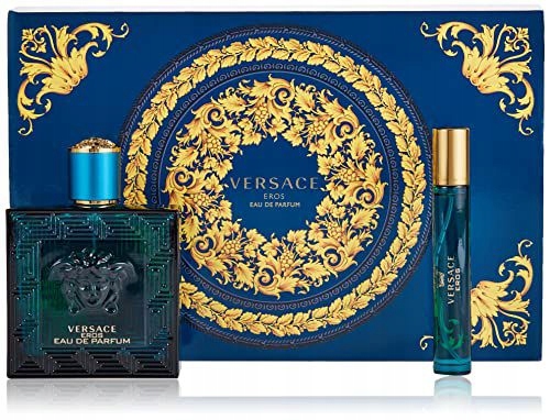Versace Eros – Parfémovaná Voda 100 ML Parfémovaná Voda 10 ML Kosmetická Taška