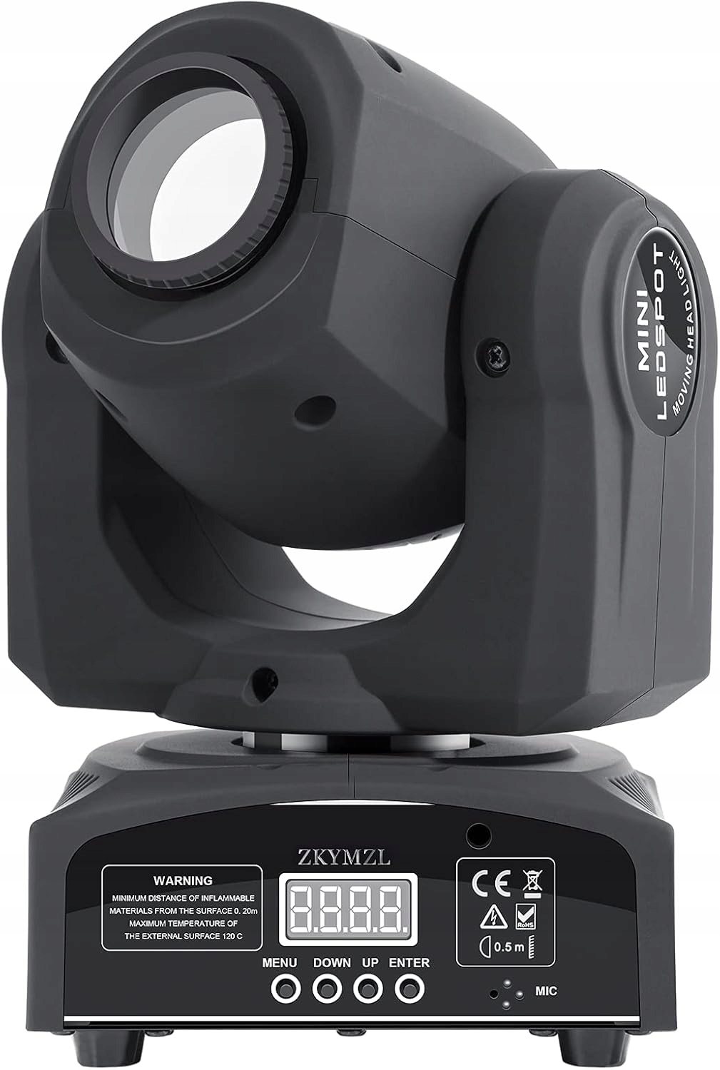 Led otočná hlava 60W Rgb DMX 8 vzorů