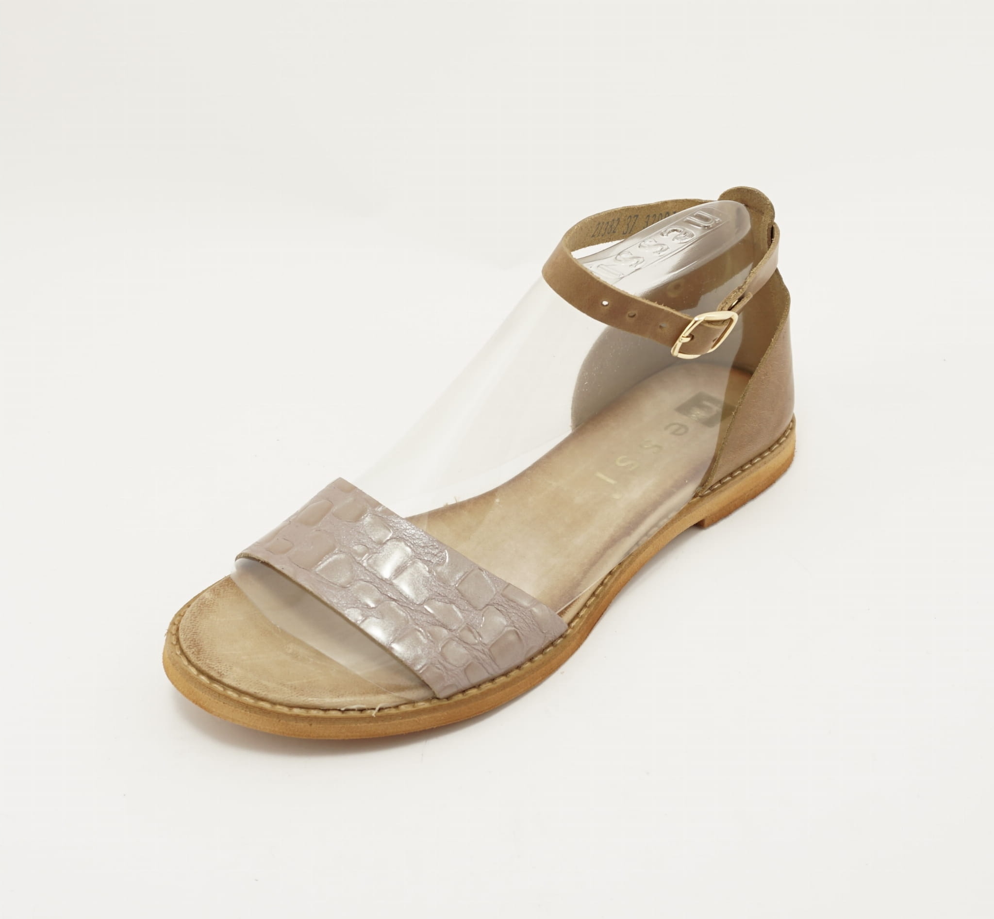 Sandały Nessi 21382 camel fiolet Rozmiar 36