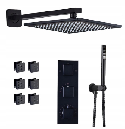 Podomietkový Set Termostat Hydromasážna Dažďová Sprcha 40 CM