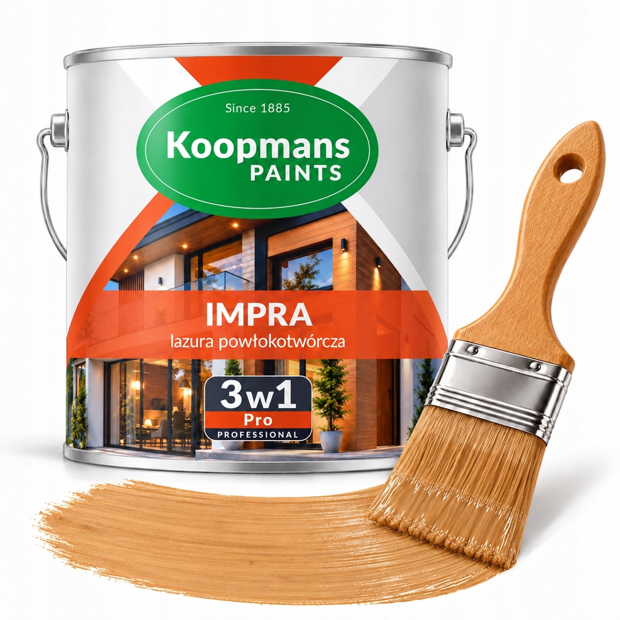 Lazura na dřevo Koopmans Impra 3v1 100 borovice pinia 2.5 l