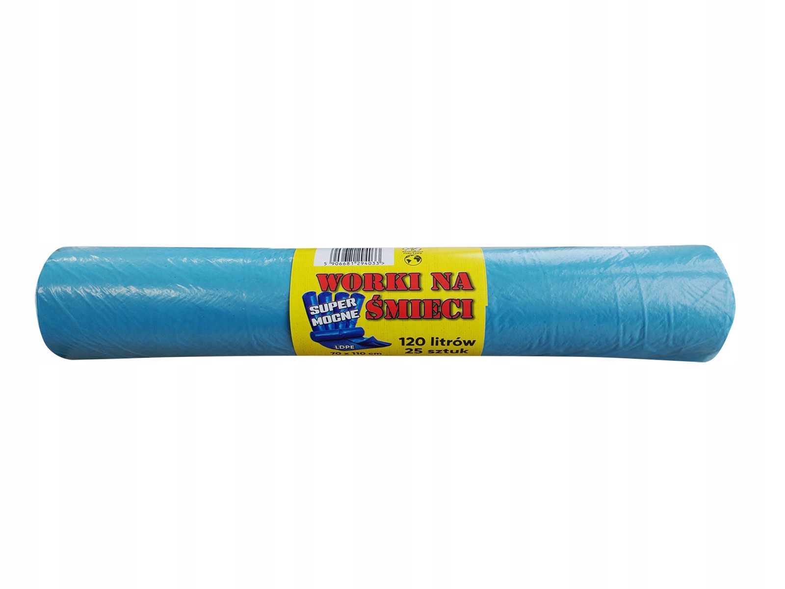 

Worki na śmieci 120L 25szt Ldpe Niebieskie Mocne