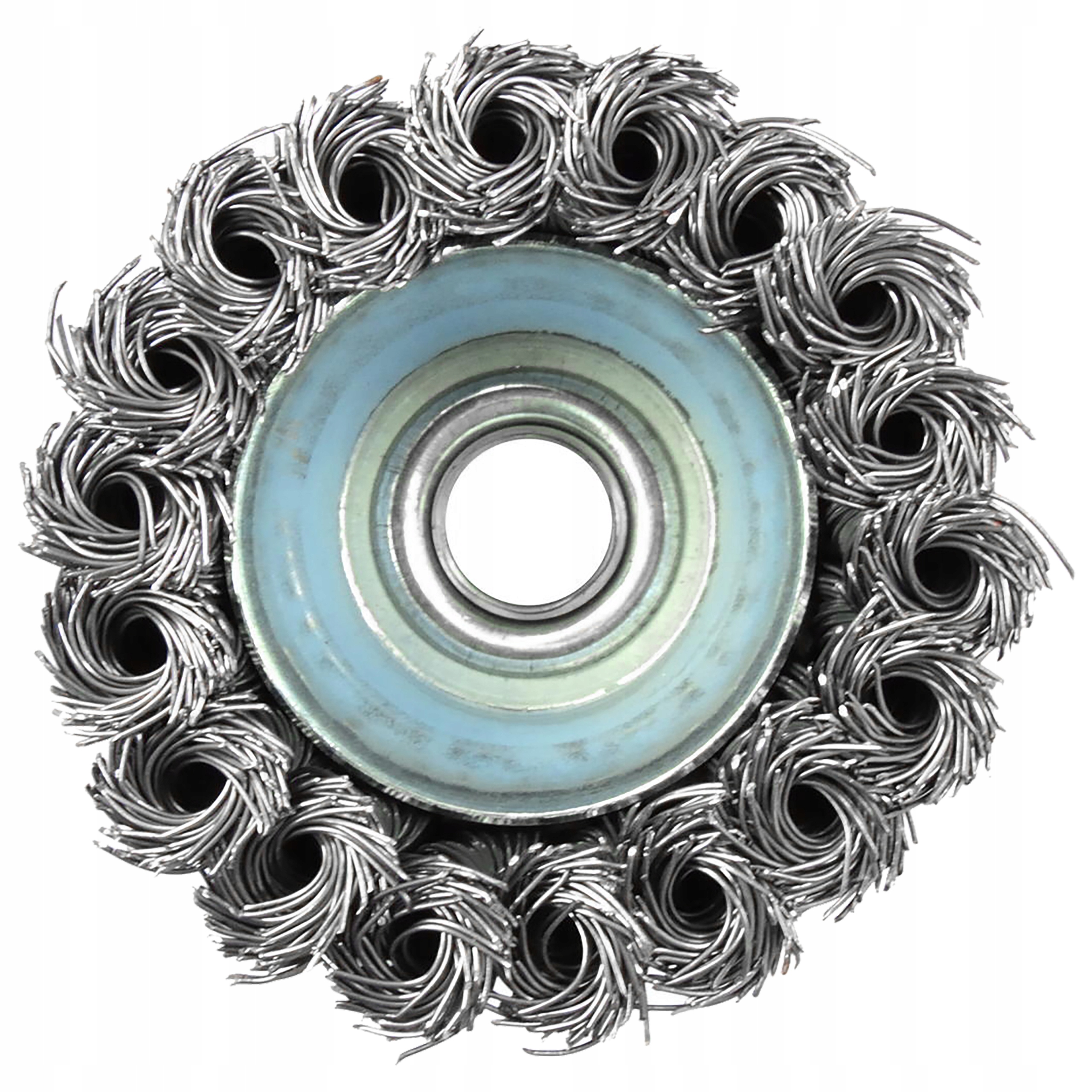 SZCZOTKA DRUCIANA DOCZOŁOWA PLECIONA 65mm M14 DO SZLIFIERKI KĄTÓWKI OPASKA Marka Geko