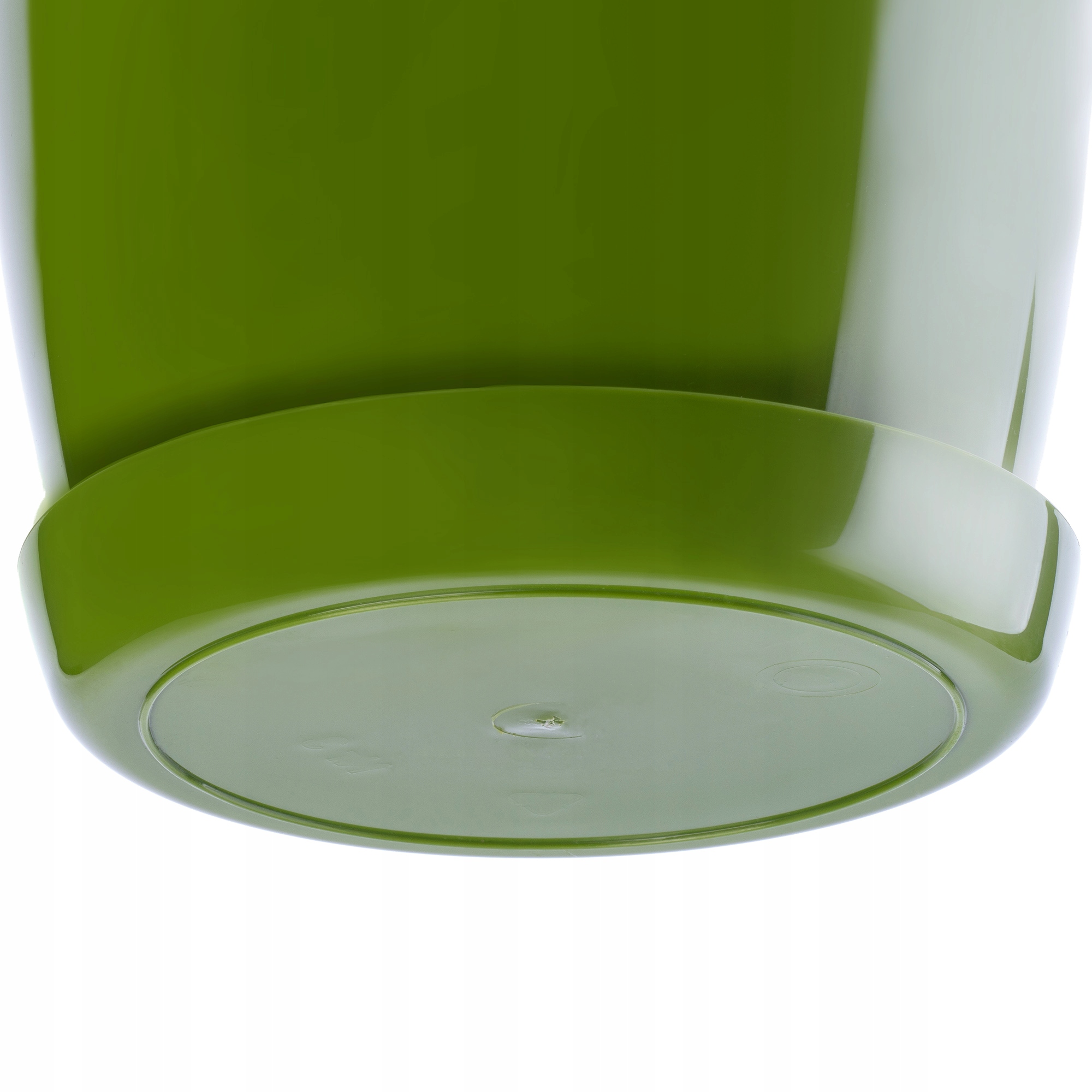 DONICZKA Z PODSTAWKĄ PLASTIKOWA OSŁONKA DONICA 16cm ZIELONA NA KWIATY KADAX Kształt Owalny