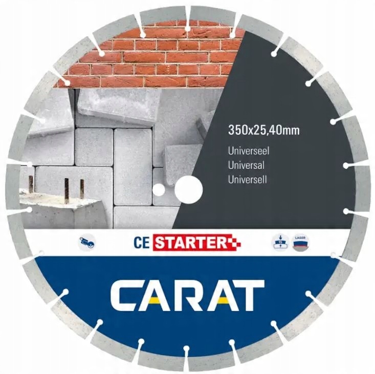 

Tarcza Diamentowa do Betonu 350x25.4x15 mm