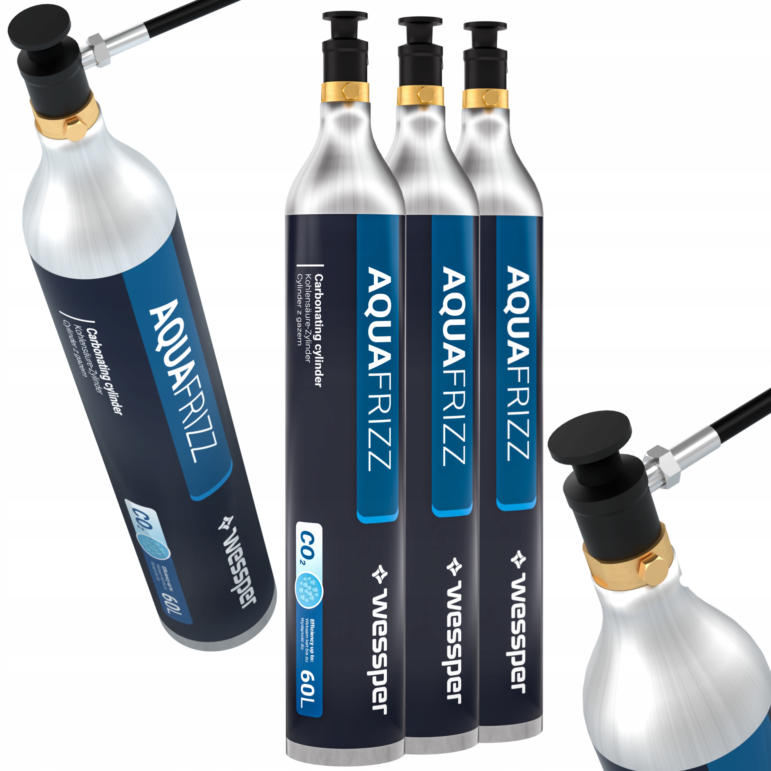 

3x Nabicie Naboju CO2 Spożywyczy Do Sodastream