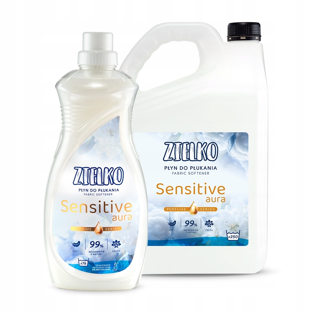 Levně Zielko Přírodní sada 326 praní Tekutá aviváž Sensitive Aura filtr