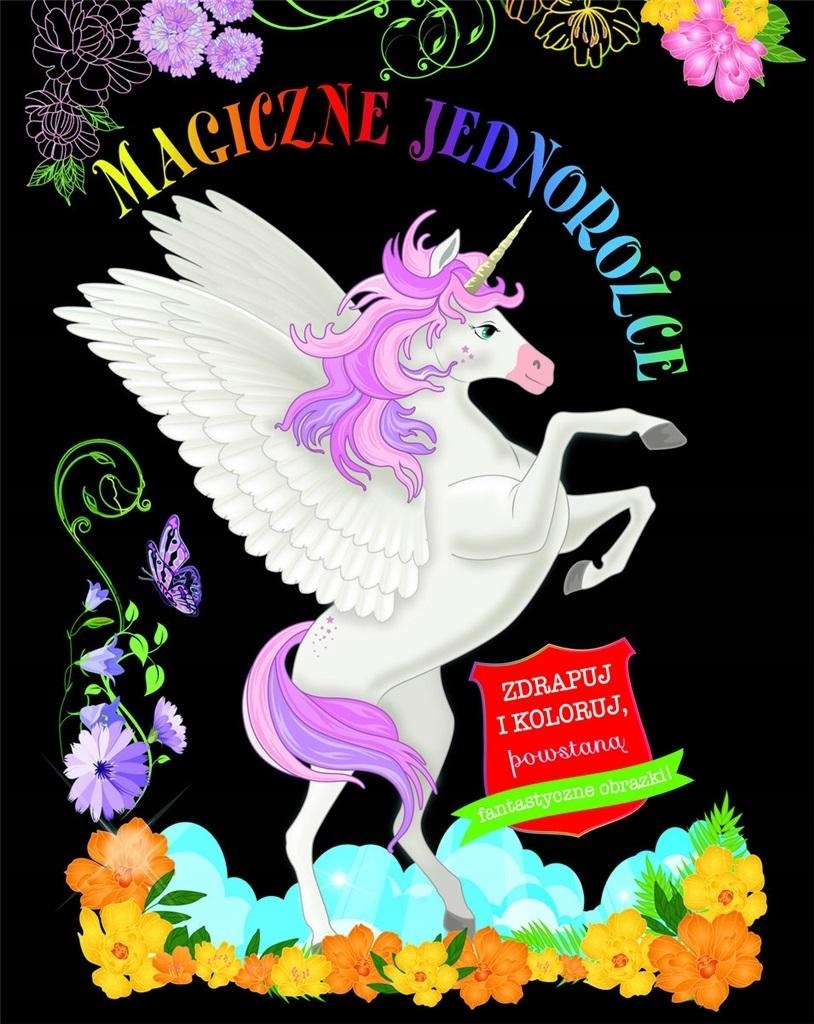 Kolorowanka zdrapywanka dla dziewczynek Jednorożce