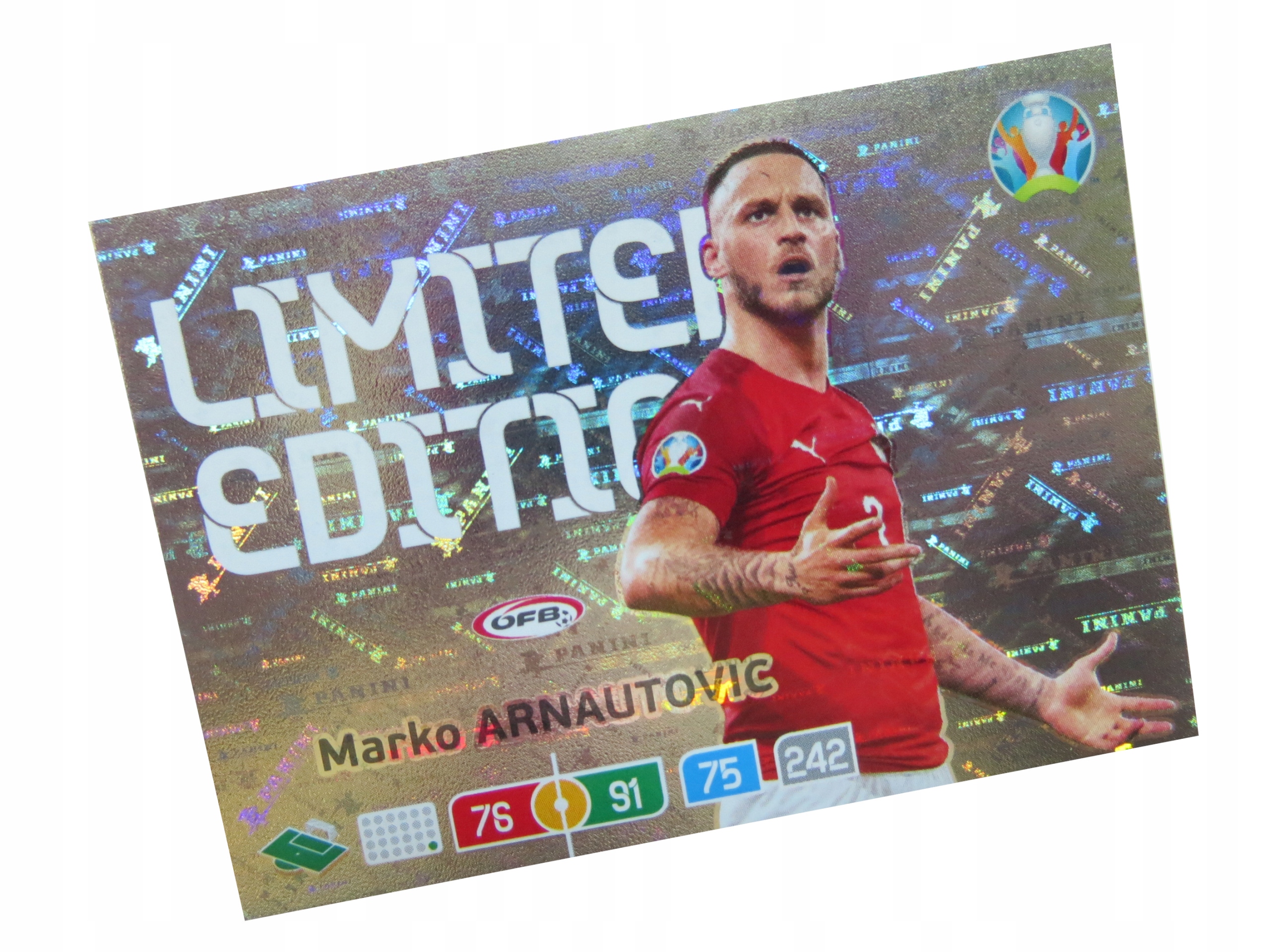 Panini Euro 2020 Karta Limited Arnautovic