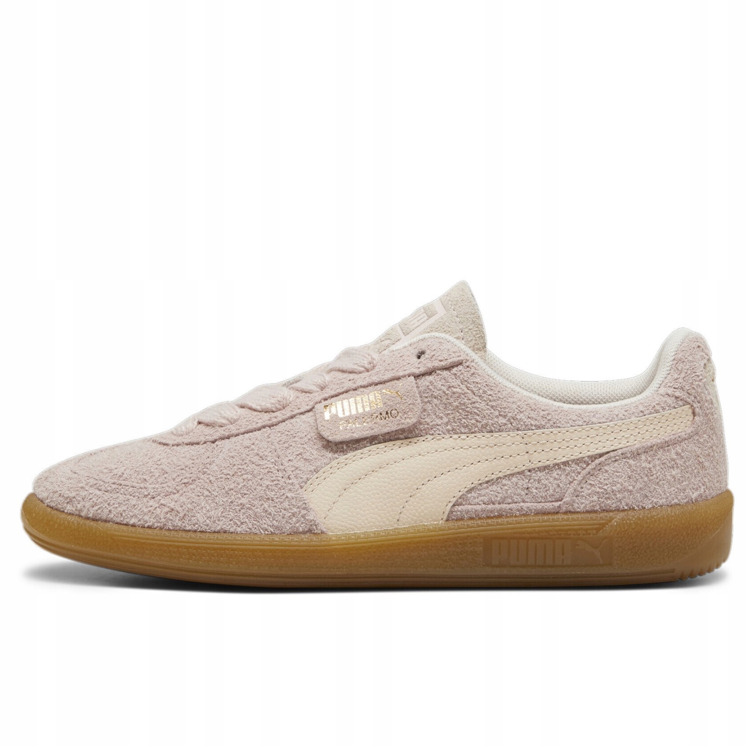 Dámské Boty Puma Palermo Hairy 39725102 Kožené Tenisky Růžové