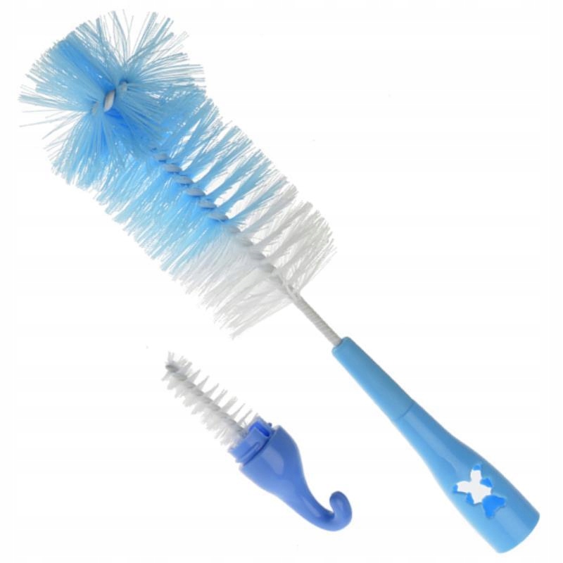 SZCZOTKA DO MYCIA BUTELEK I SMOCZKÓW 2w1 AKUKU