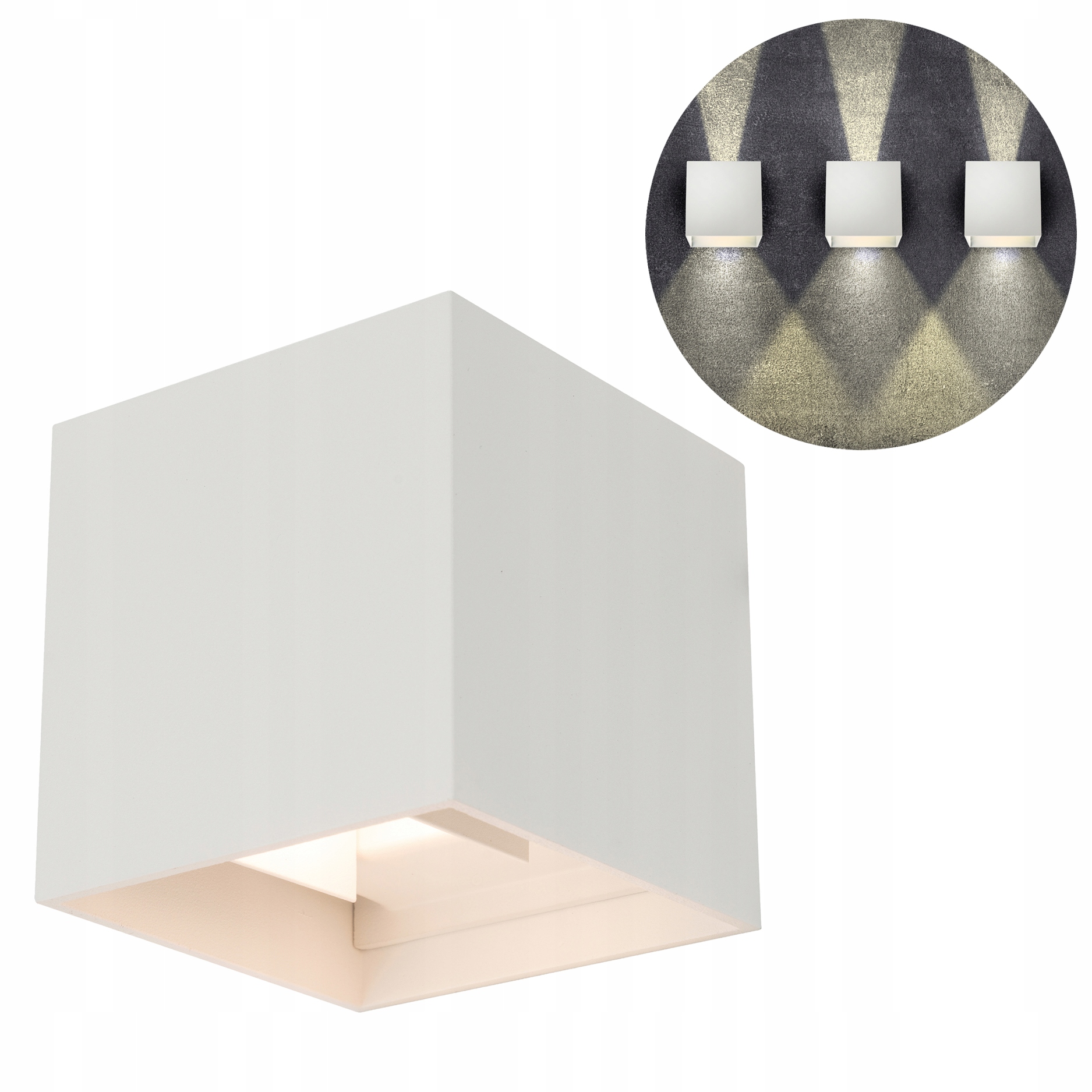 

Lampa Ogrodowa Kinkiet Ścienny Podwójny Led 2x4W