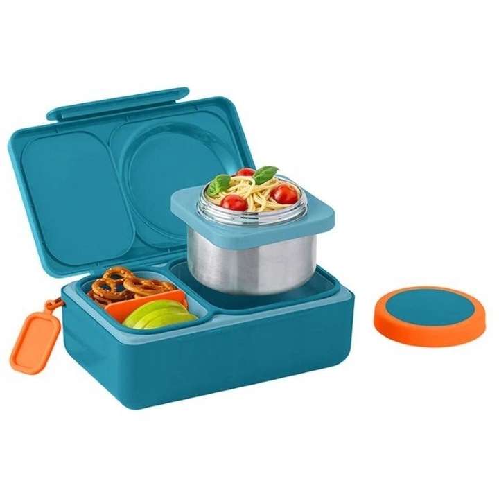 OmieBox Up Lunchbox s termoskou a priehradkami na raňajky na obed a polievku