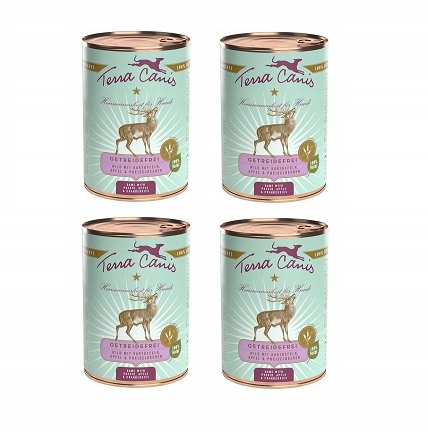 Terra Canis Dziczyzna z ziemniakami, jabłkiem i żurawiną 400g x 4 szt