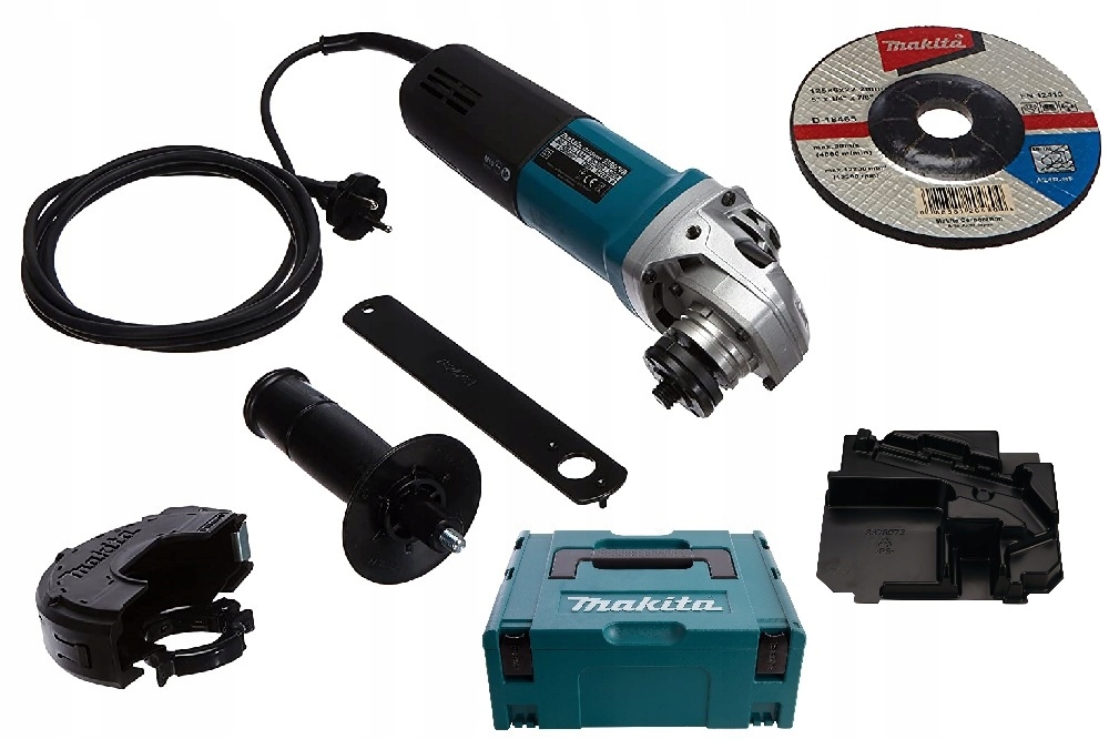 Makita Szlifierka Kątowa 125mm Reg. Obrotów 9565CVR Walizka Makpac
