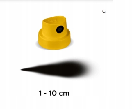 Dysza Żółto Czarna Profesjonalna Końcówka Do Lakieru W Sprayu 1-10 CM