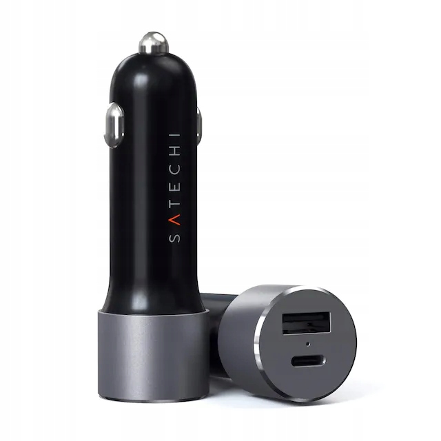 Satechi 72W nabíječka automobilová 72W Usb-c 60W Pd, Usb-a rychlá, výkonná