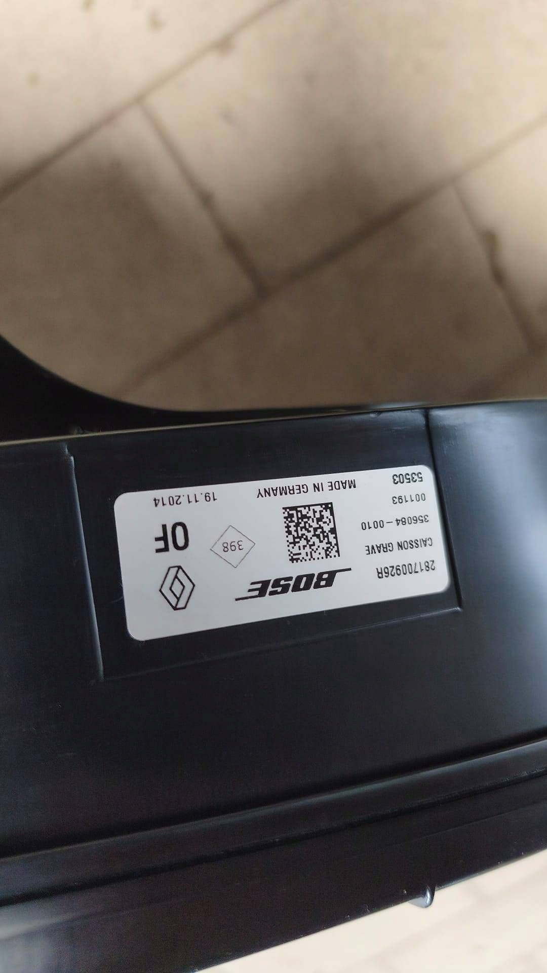 running board audio BOSE Komplet Renault Espace V (RFC) 280630850R
