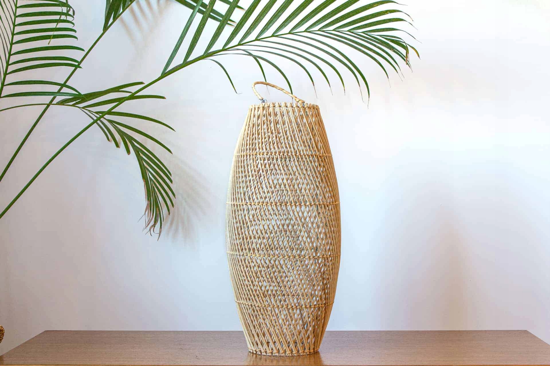 Podłużny KLOSZ ABAŻUR rattanowy RATTAN Pleciony ręcznie APOLLO Kod producenta 123