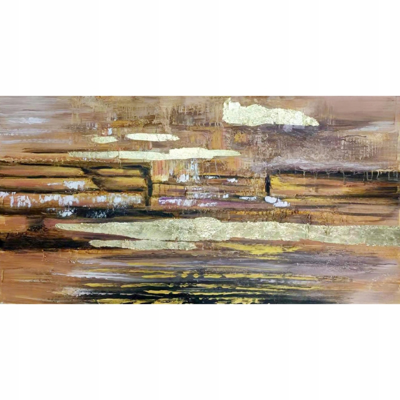 Ręcznie malowany obraz na płótnie ZŁOTA PUSTYNIA