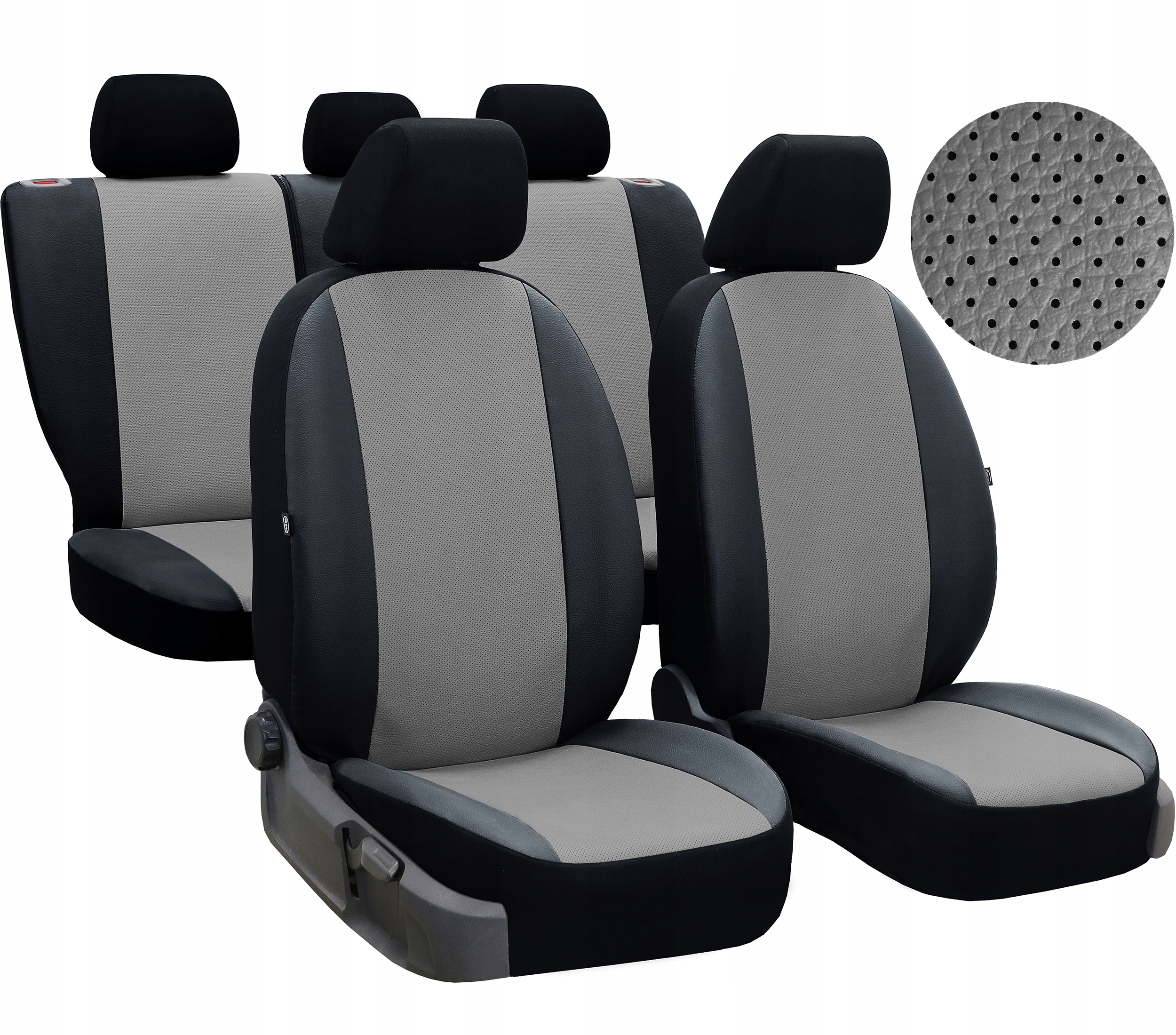 SKÓRA PERFOROWANA POKROWCE NA FOTELE do KIA NIRO