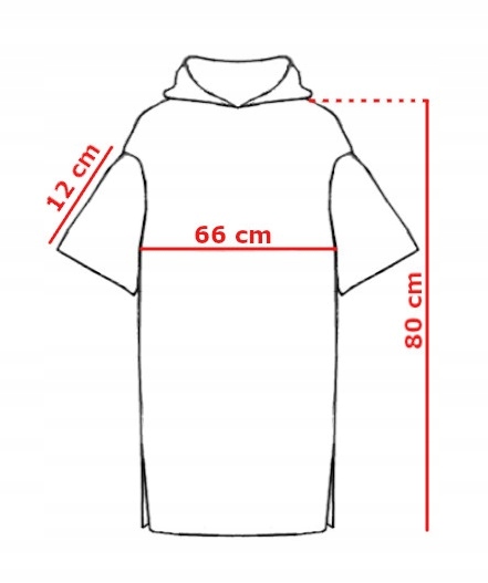 PONCHO BAMBUS BAWEŁNA WAVE HAWAII MAXI Płeć produkt uniseks