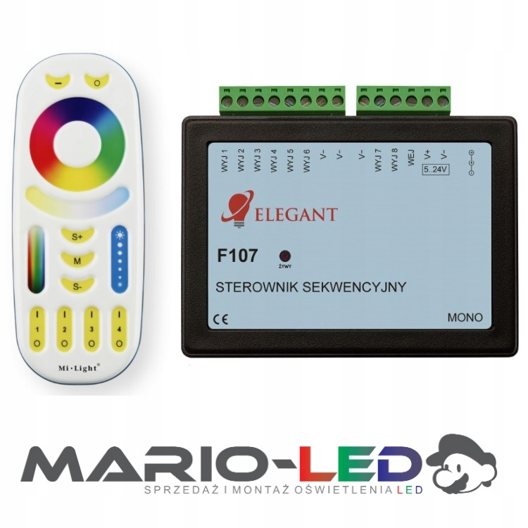 Led súprava digitálneho tečúceho svetla Mono F107+pilot