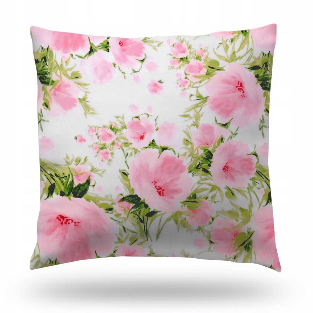 Poszewka na poduszkę 40x40 Bawełniana KWIATY