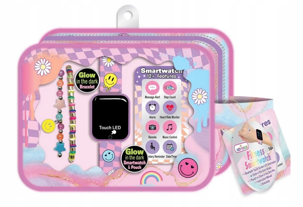 Smartwatch Dla Dziewczynki 2 Bransoletki Android Ios Bluetooth Hot Focus