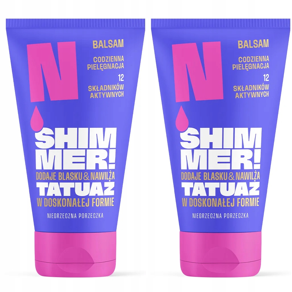 2 x Neba Shimmer Balsam do ciała ze Złotem Niegrzeczna Porzeczka 150 ml