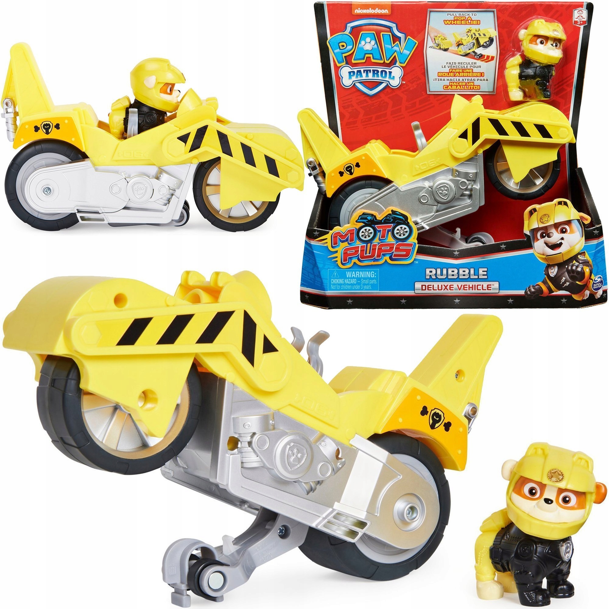 

Psi Patrol Rubble Figurka I Motocykl Moto Pups