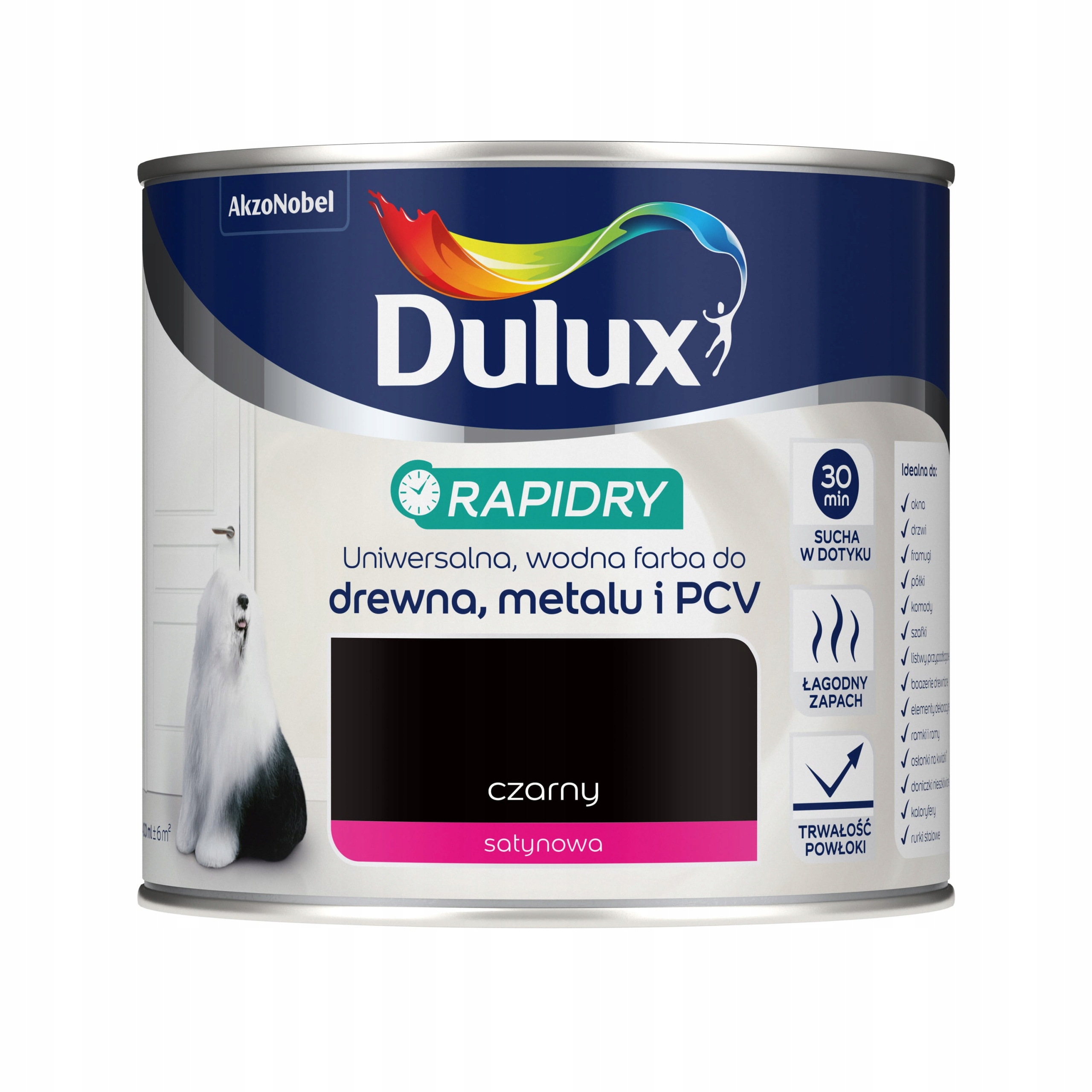 

Farba Szybkoschnąca Dulux Rapidry 0,4L Czarna