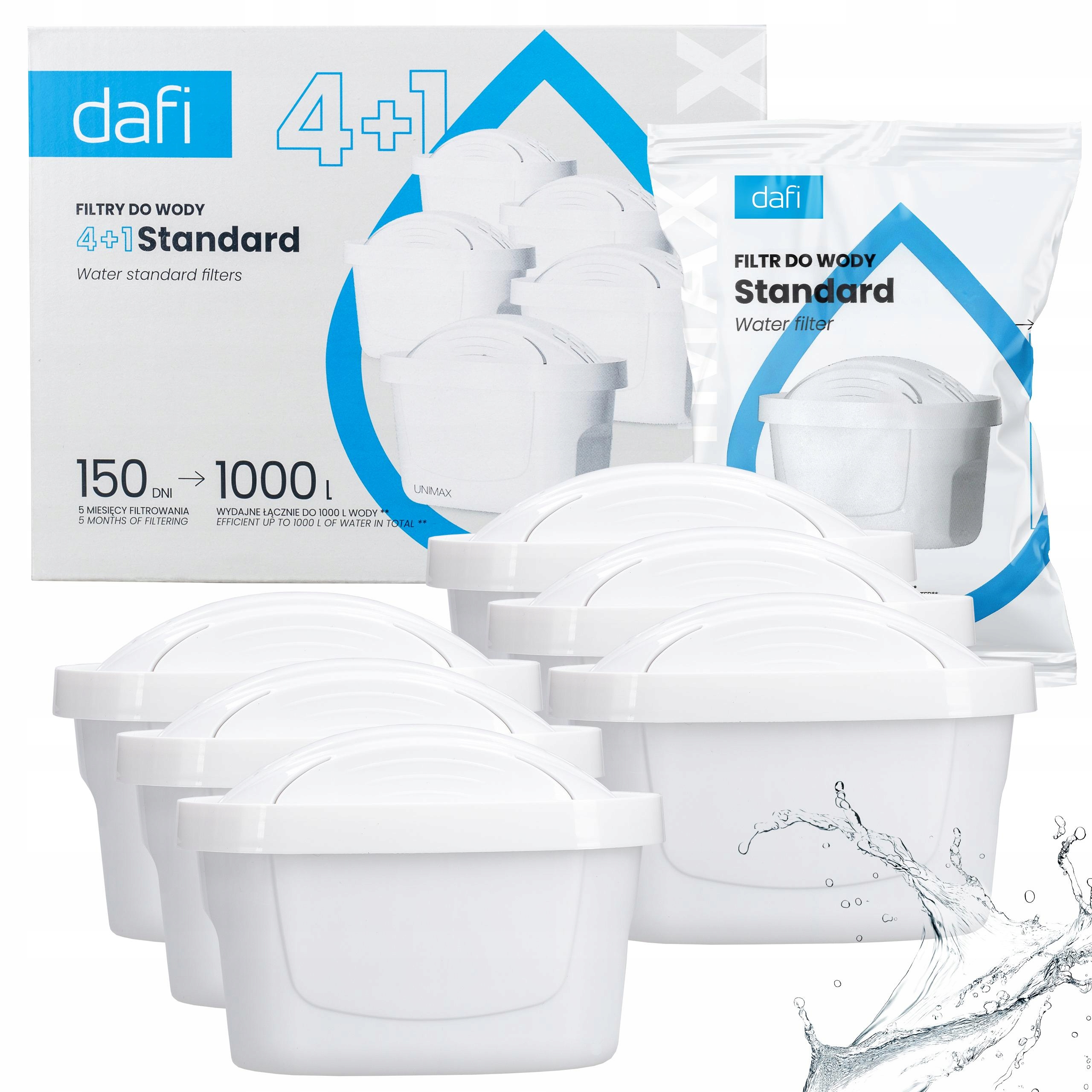 Dafi szűrő Dafi szűrőkancsóhoz / Unimax Dafi szűrők 6 db Csomagolás állapota eredeti