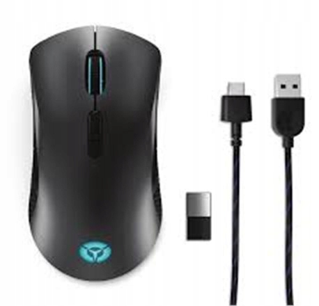 Lenovo Legion M600/Herná/Optická/6 000 DPI/Drôtová+bezdrôtová/Čierna