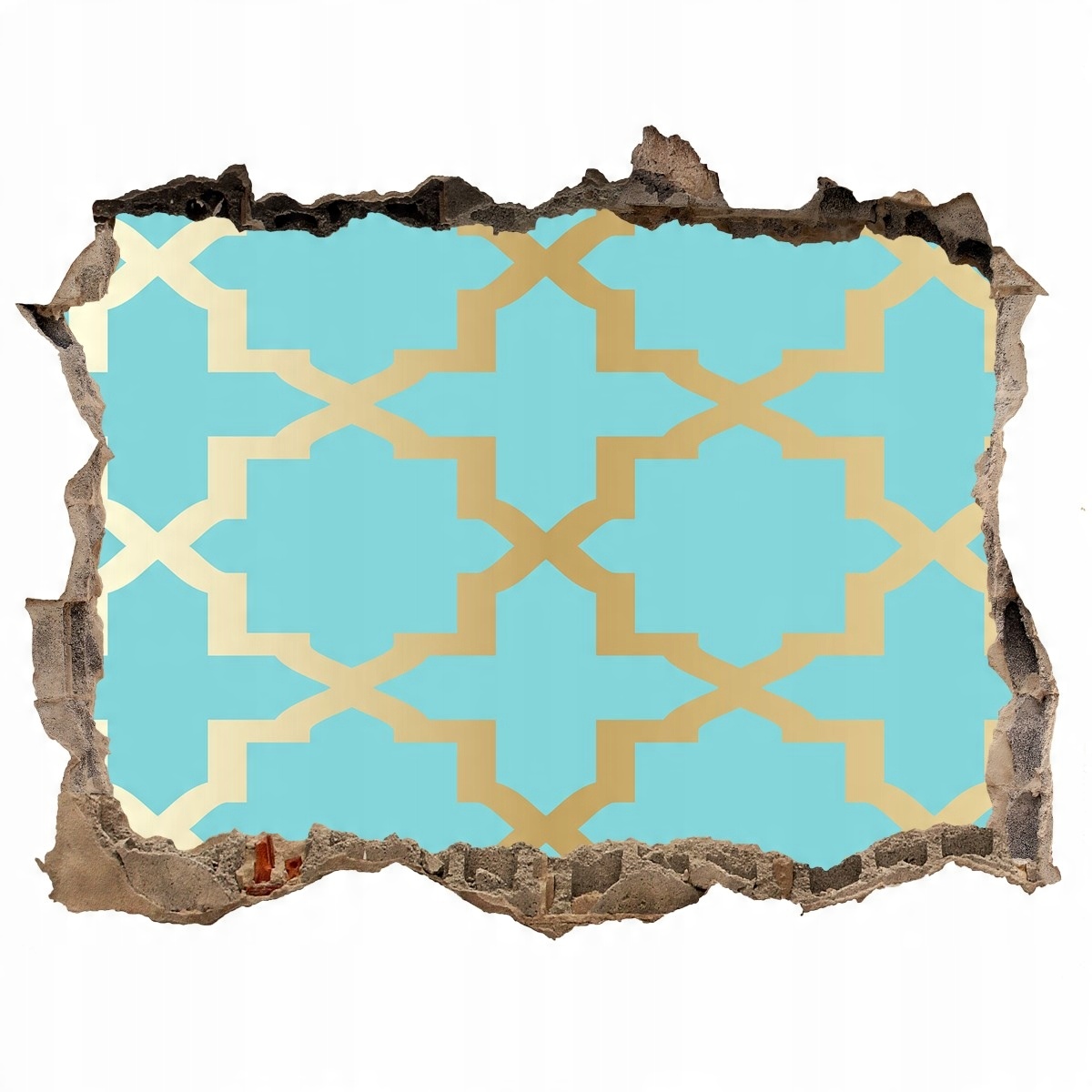 

Dziura 3d fototapeta Naklejka Wzór arabski 168x113