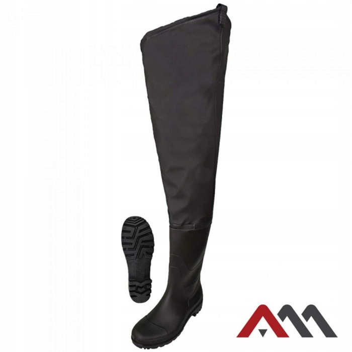 BUTY WĘDKARSKIE GUMOWCE DO BIODER CZARNE r.39