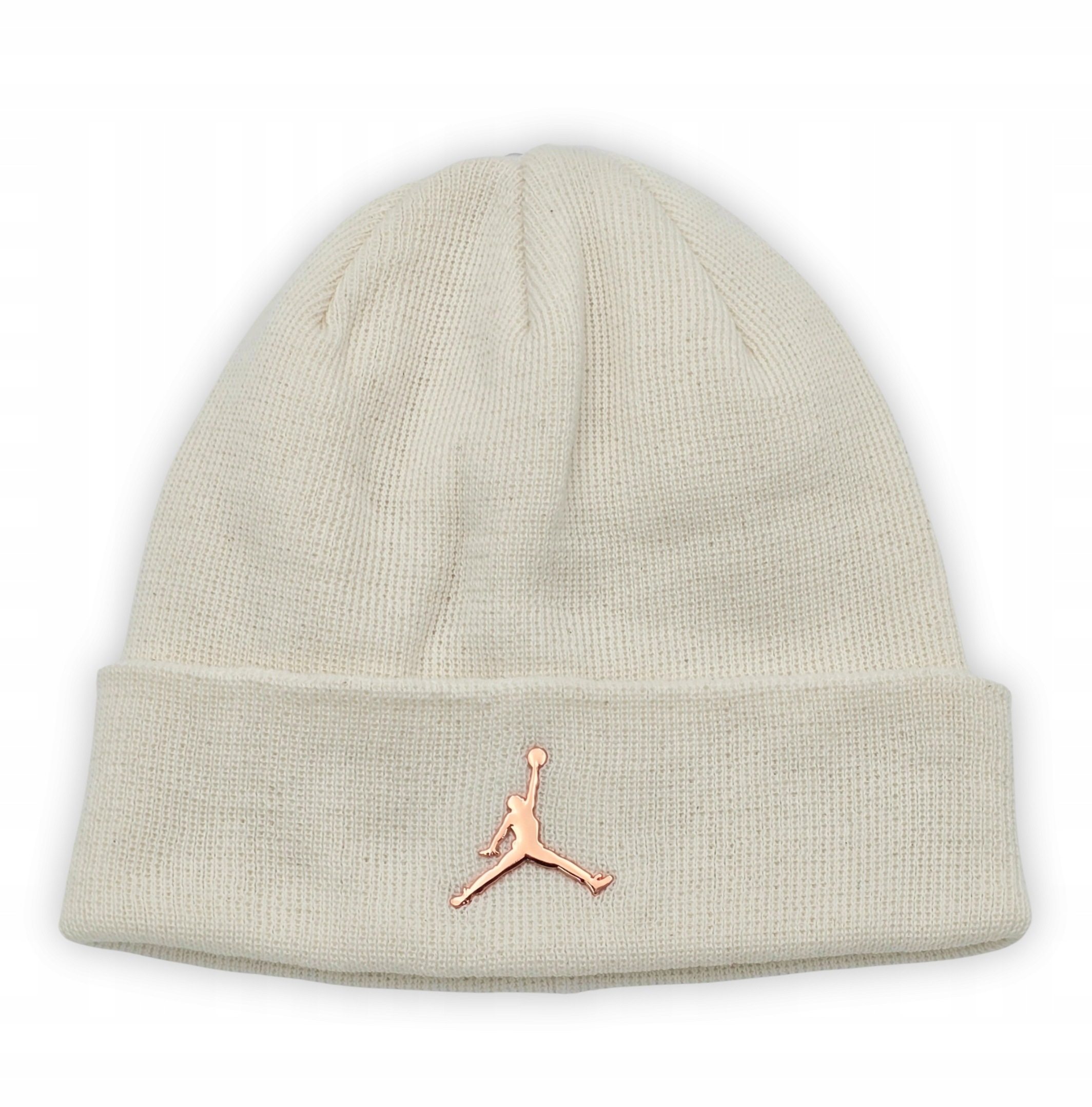 Čepice Nike Air Jordan Cuffed Gs Beanie Krémová Metal Logo Mládež