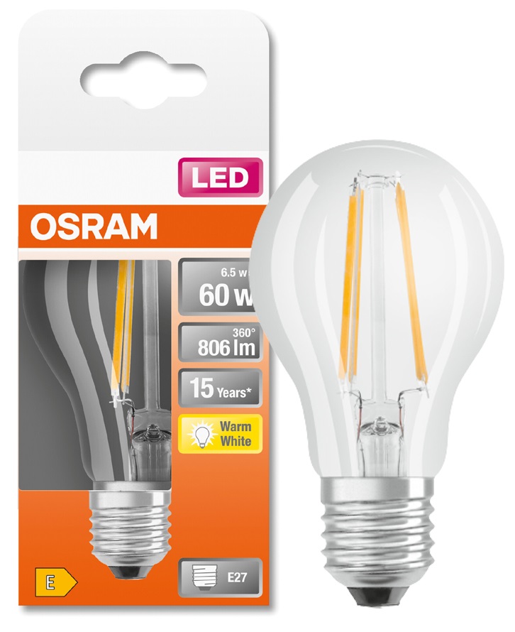 

Osram żarówka Led 6.5W E27 barwa 2700K ciepła