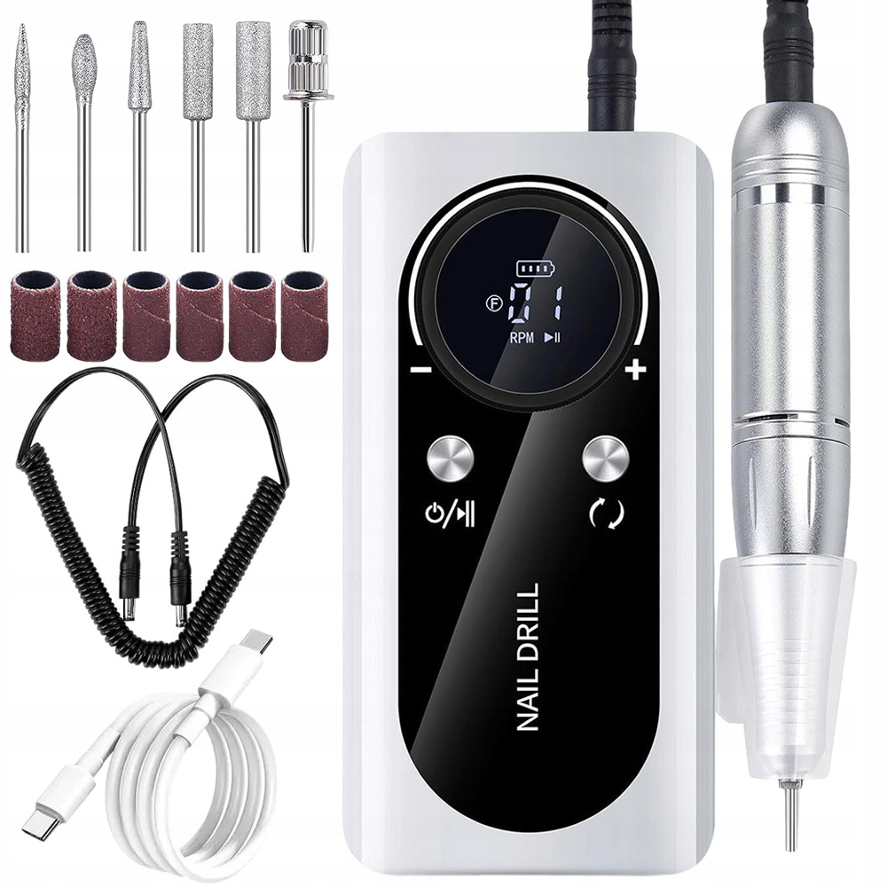 Bezdrátová Přenosná Bruska Na Nehty, Sada Pro Manikúru A Pedikúru