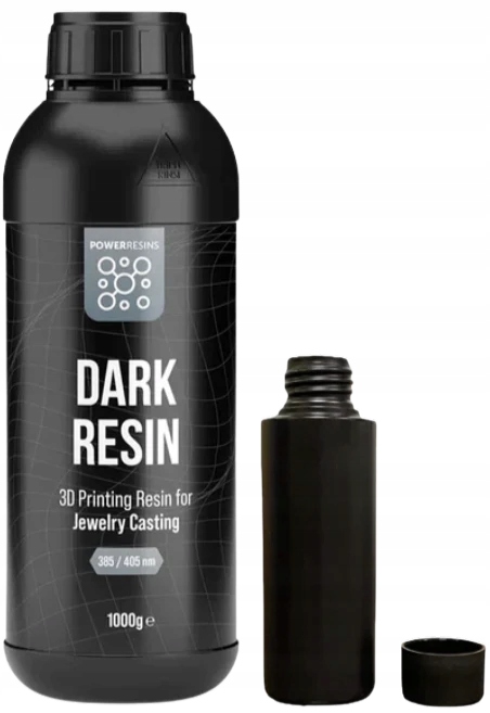 Uv pryskyřice PowerResins Dark Jubilerska 0,1 kg 0,1 l pro 3D tiskárnu