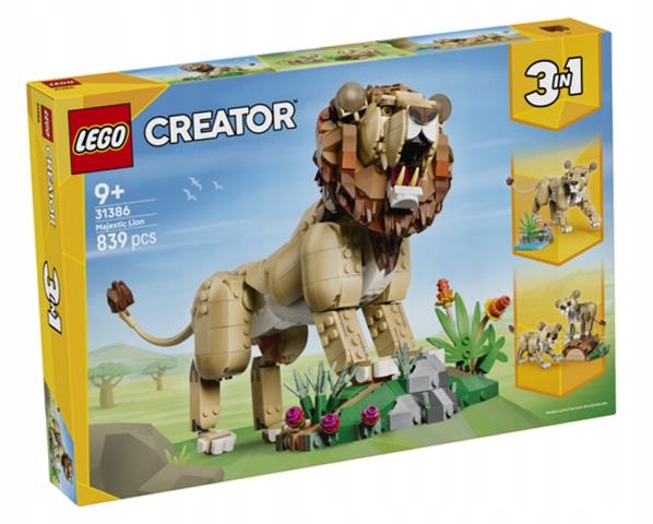 Lego (r) Creator 31386 Divoká Zvířata: Hrdý Lev
