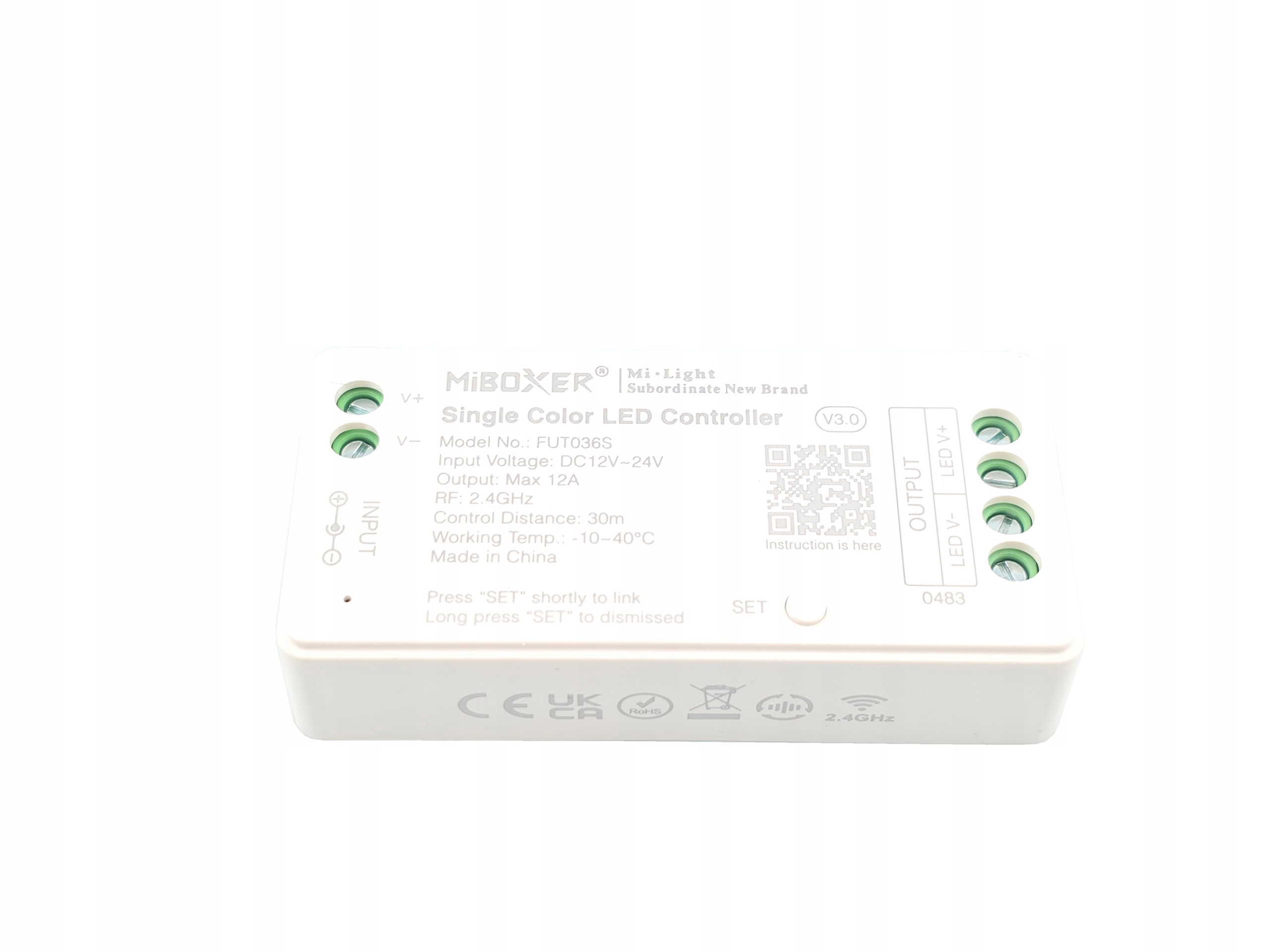 MiBoxer FUT036S Sterownik LED mono single color jednokolorowy 2,4G Milight