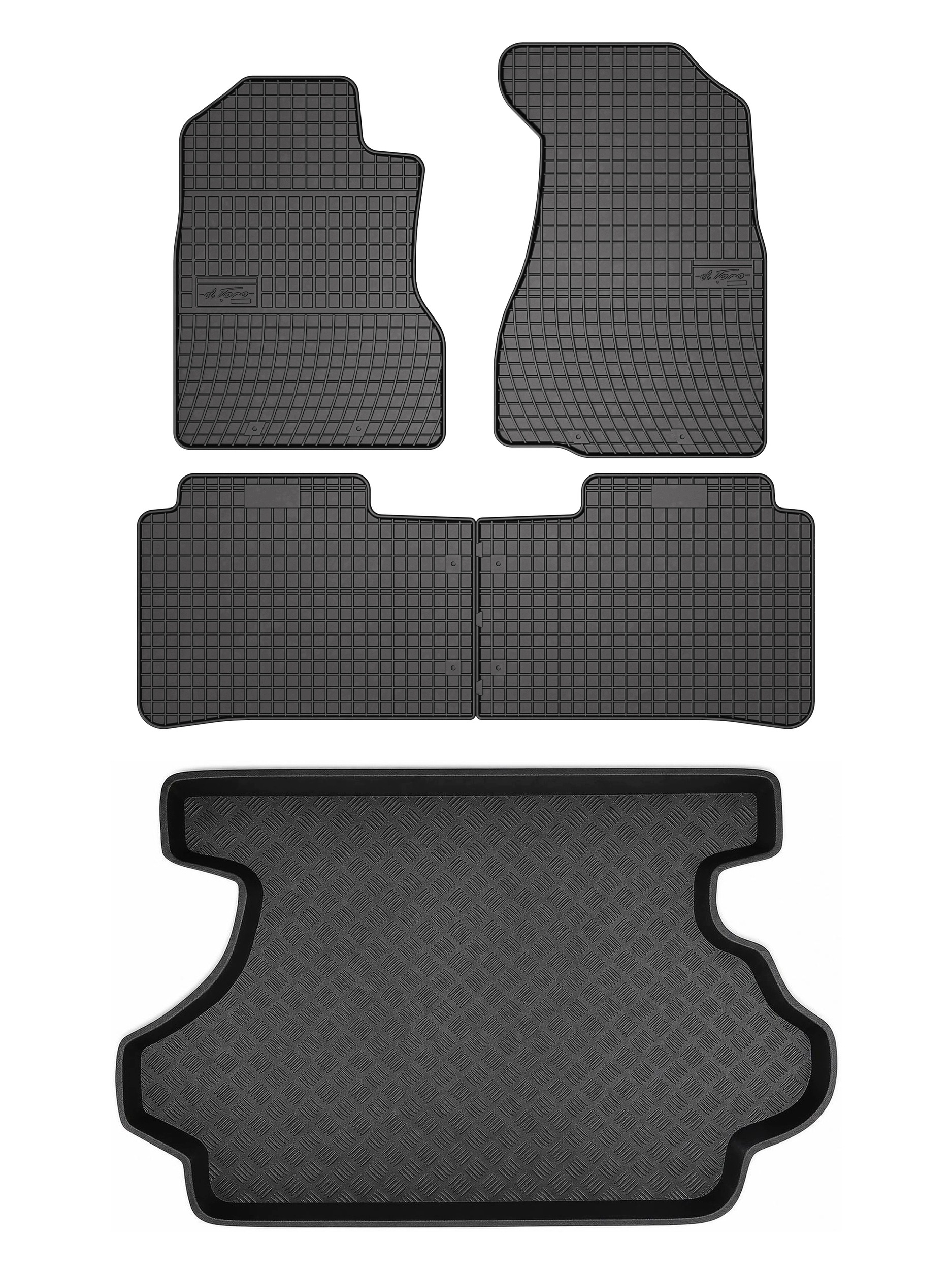 Dywaniki gumowe SolidPRO mata bagażnika do: Honda Cr-v I 1995-2001 5 el.