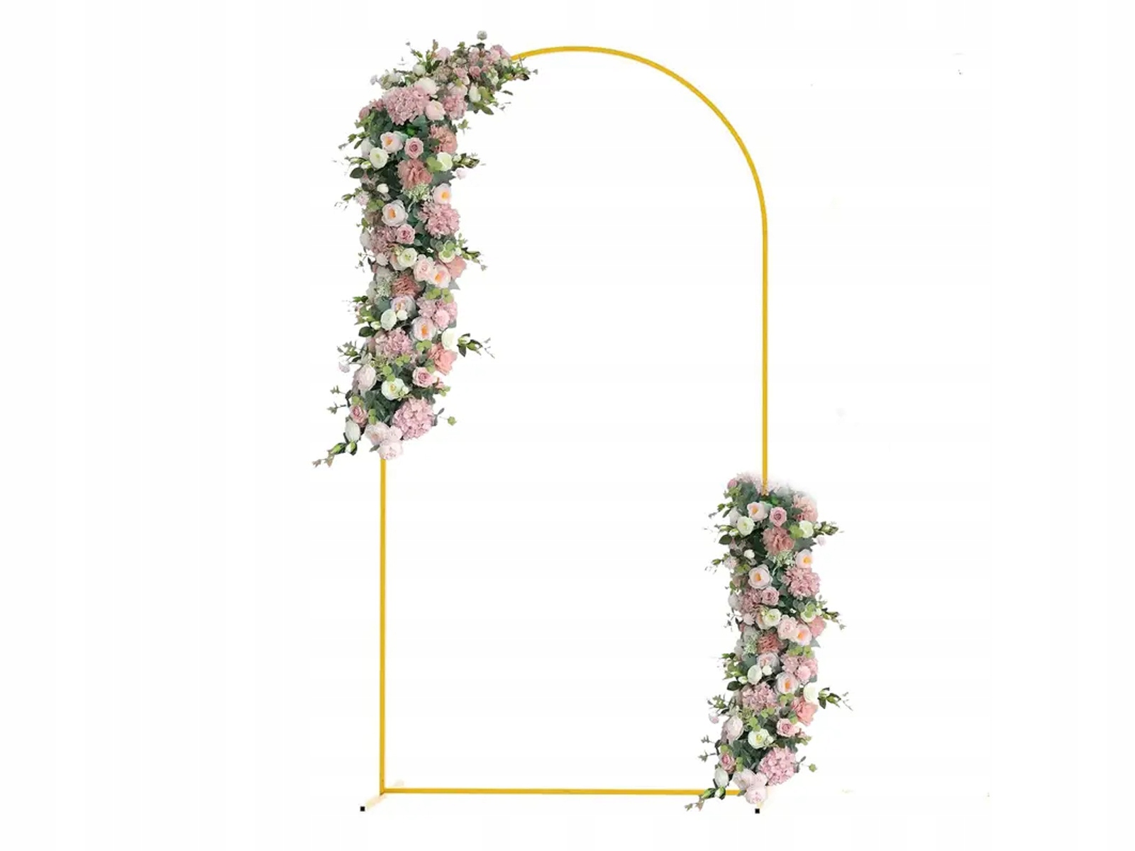 Rám pro balónky s obloukem obruč zlatý 220x120 cm stěna Svaté Přijímání Svatba