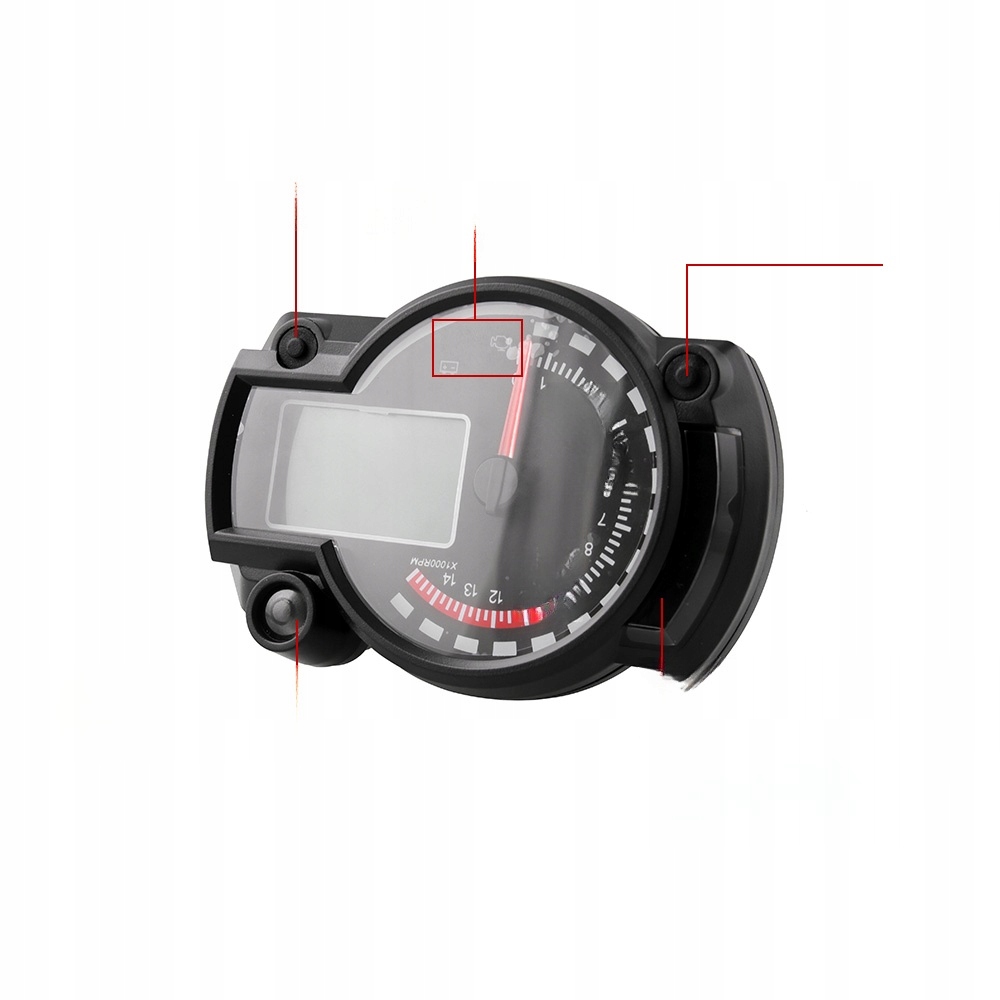 CYFROWY PRĘDKOŚCIOMIERZ MOTOCYKLOWY 7 KOLOROWYCH PODŚWIETLENIA Producent inny