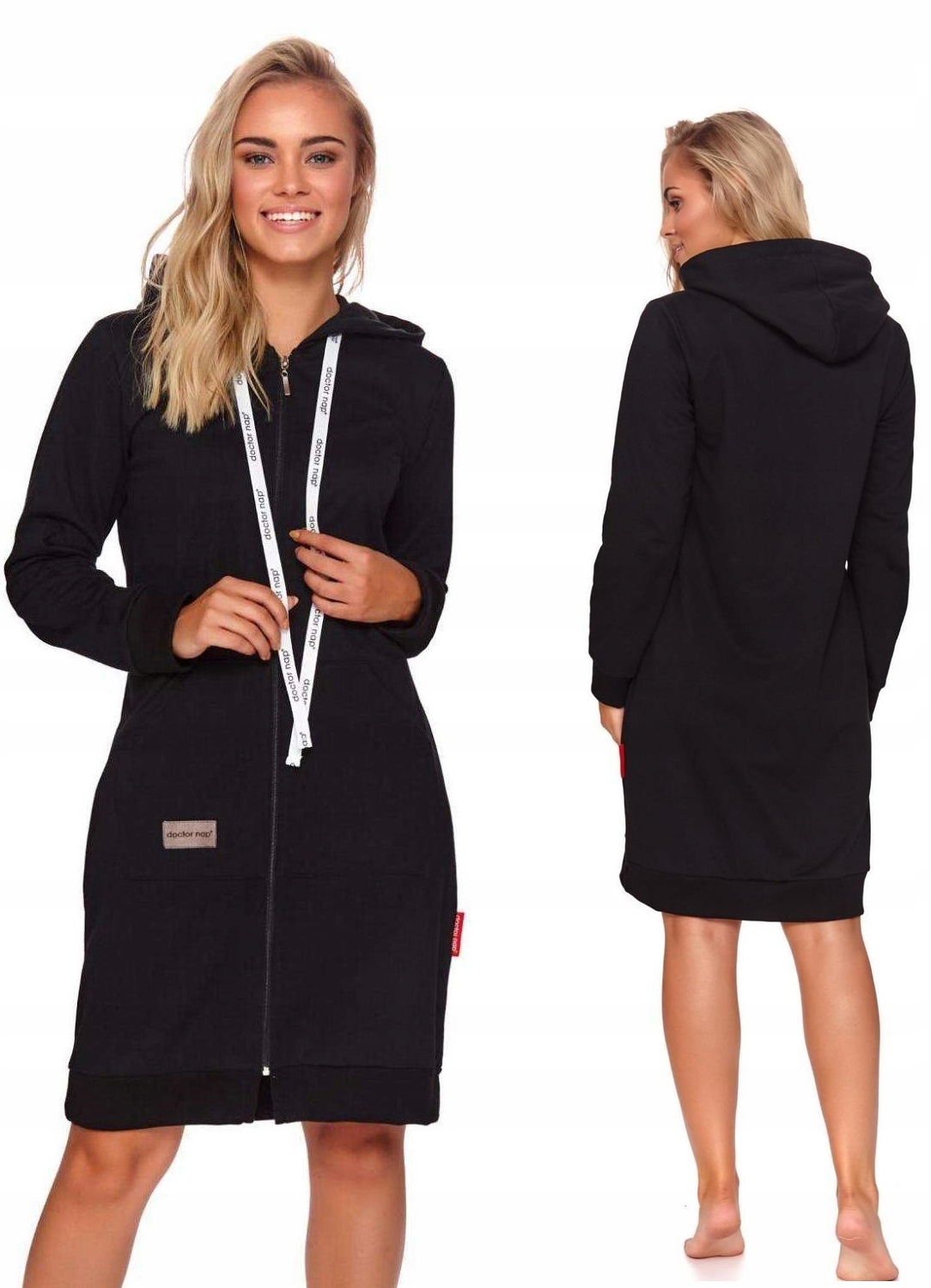 

Dobranocka 4136 bawełniany szlafrok *L* black