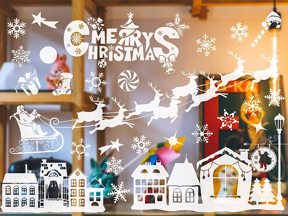 NAKLEJKI ŚWIĄTECZNE NA OKNO SZYBĘ ŚWIĘTA MIKOŁAJ Marka Verk Group