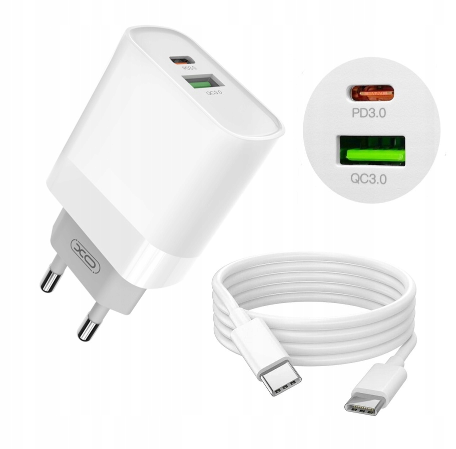 

Ładowarka szybka Usb Usb-c Pd 18W kabel Usb-c